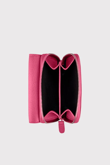 Zoozie Bags Cartera para Mujer Moon - Fuchsia, Piel Auténtica 100%, 11x2x8.5 cm